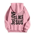 thumbnail image 5 of Love Like Jesus Christian Hoodies for Men 2025 Long Sleeve Hooded Sweatshirt with Pockets Pullover Hoody Mens Hoodies, 5 of 6