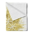 thumbnail image 2 of Mandala Soft Flannel Fleece Throw Blanket, Geometric Elements Vintage Vivid Motif Oriental Style, Cozy Plush for Indoor and Outdoor Use, 60" x 80", Yellow and White, by Ambesonne, 2 of 5