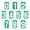 green, variant on Vsenkes Score Keeper Numbers 0-9 Flip Number Cards for Tennis Ball Football Baseball green