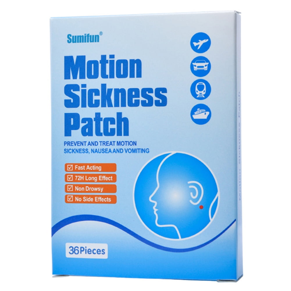 Jocestyle 36pcs Car Motion Sickness Patch Seasickness Nausea Dizzy Medical Plaster