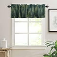 thumbnail image 3 of Forest Curtain Valance for Windows/Living Room/Kitchen/Bathroom/Farmhouse, Short Rod Pocket Tier Curtain Window Treatment Kitchen Curtain, 1 Panel 54 x 18 Green Rustic Cabin Lodge Farmhouse Pine Trees, 3 of 6