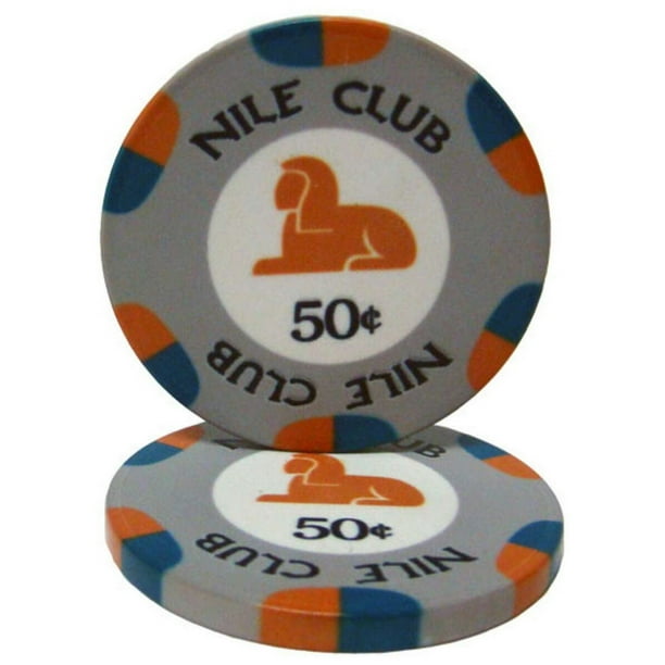 Brybelly CPNI*25 Nile Club 10 Gram Ceramic Poker Chip (25 Pack)0.50