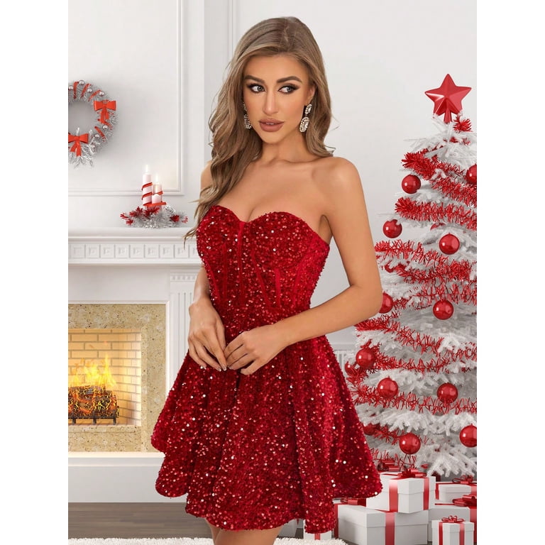 open lace back dress Redd main image 1