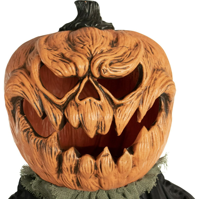Haunted Hill Farm Life-Size Animatronic Pumpkin Man Halloween ...