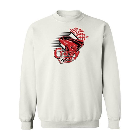 Crazy Race Design Sweatshirt Men -Image by Shutterstock, Male Small