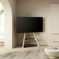 thumbnail image 1 of FITUEYES Meuble Télé Moderne sur Pied pour Téléviseurs de 45 à 75 Pouces Table Meuble Support Télé avec Pivot et Hauteur Ajustable VESA Max 600x400 mm, 1 of 7