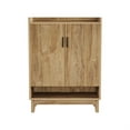thumbnail image 4 of Spaco 20-Pair Farmhouse Shoe Cabinet with Doors, Space-Saving Compact Design, Sturdy Wooden Construction, Entryway/Hallway/Closet Storage, Natural, 4 of 5