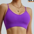 thumbnail image 4 of Women's Plus Size Wirefree Bralette, Thin Padding Adjustable Strap Comfort Bra for Large Bust Seamless Camisole Wear, 4 of 4