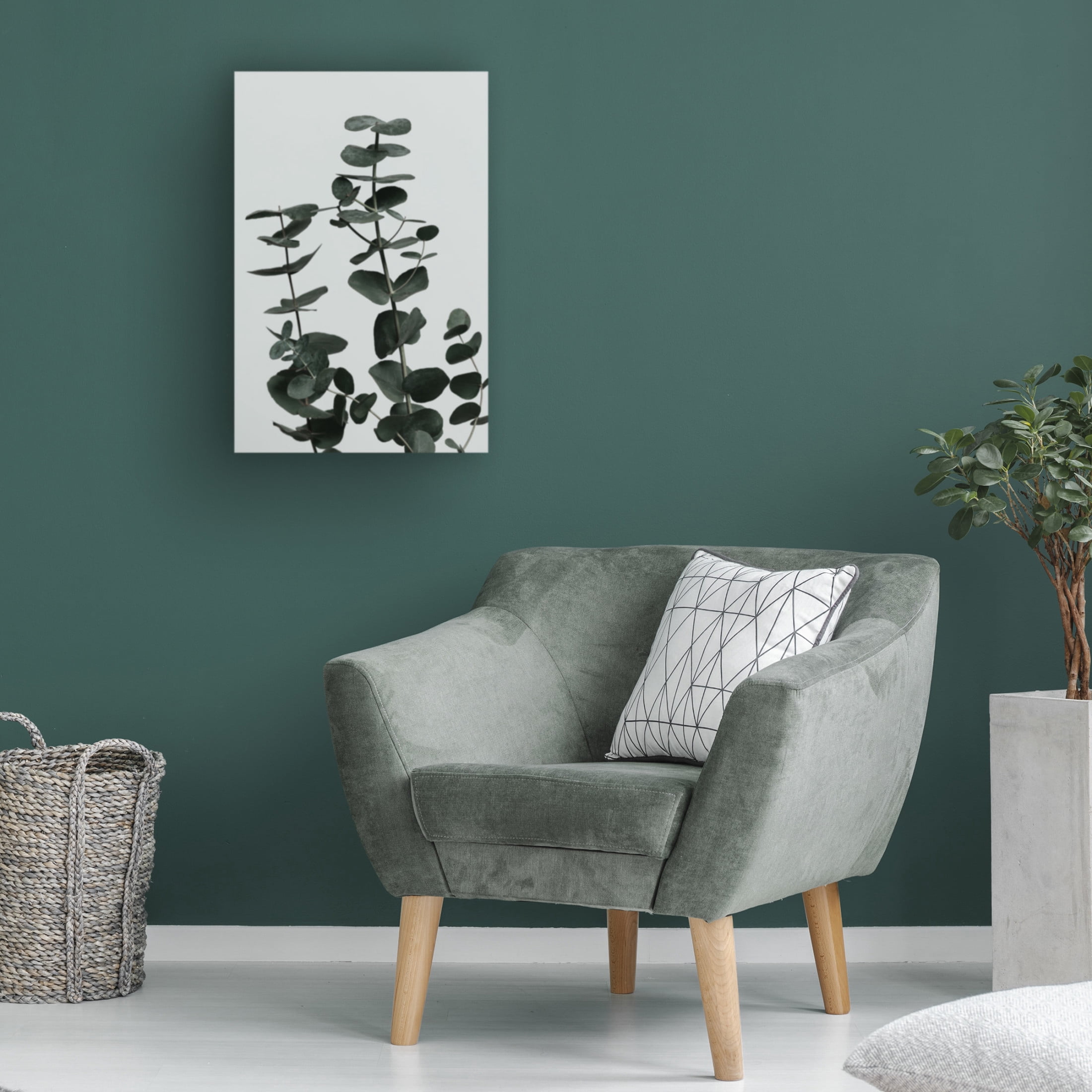 Canvas Wall Art - Pictufy Studio Iii 'Eucalyptus Natural 11' Wall Art for Living Room, Bedroom, or Office D?cor by Trademark Fine Art - 16 x 24 Inches