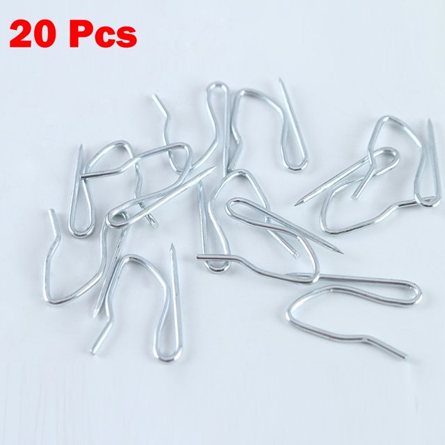 Goodhd Urtain Hook Metal Pin S hook Curtain Hook Home Curtain Accessories