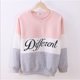 thumbnail image 5 of Sudaderas con capucha estampadas con letras de retales de lana para mujer O Cuello de manga larga Pullover Tops Sudaderas kenally FS6424-12, 5 of 5