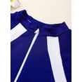 thumbnail image 6 of Alvivi Kids Girls Rash Guard One-piece Swimsuit Swim Boyshorts Bodysuit UPF 50+ Bathing Suit Sunsuit Navy Blue-E 8-10, 6 of 7