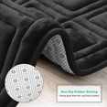 thumbnail image 4 of Ultra Soft Non Slip and Absorbent Bathroom Rug 3 Piece Memory Foam Bath Mat Rug Set, Black Waffle Design, 4 of 6