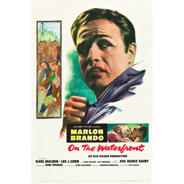 On The Waterfront Movie Poster 24inx36in (61cm x 91cm) Art Poster 24x36 Square Adults Best