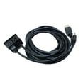 thumbnail image 1 of 3.5mm USB Port AUX Audio Socket Car Auto Vehicle Dashboard Mount Extension Cable, 1 of 7