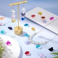 thumbnail image 7 of 1 Box 12 Colors 24 Pairs Butterfly Beads Charms Earrings Kit Transparent Crystal Glass Beads Earrings Making Kit for Jewelry Making kit DIY Bracelet Necklace Women Beginners Adults, 7 of 7