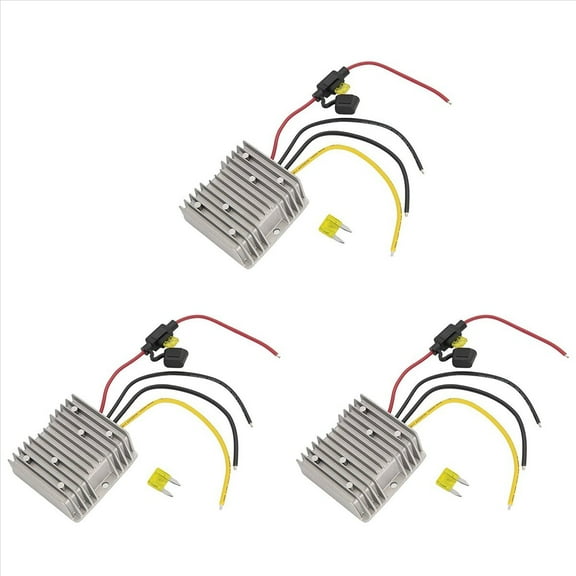 Rollbacks & More 3X Golf Cart Converter 48V 36V to 12V 20A 240W Voltage Regulator for Club Car