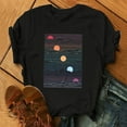 thumbnail image 1 of Puntoco Summer Ladies Casual de manga corta tops Ladies Daily Print Pullover T-Shirt Puntoco Puntoco-1301, 1 of 4