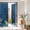 Blue, variant on Black White Plaid Window Privacy Film Rainbow Static Cling Stain Glass Window Film for Glass Door, Decorative Sunroof Decal Sticker for Car Bathroom 17.7"x39.3" Modern Simple Buffalo Check Gingham