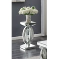 thumbnail image 3 of Amalia Square Mirrored Acrylic Crystal Side End Table Silver, 3 of 4