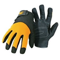 CAT Medium Yellow Spandex Back Gloves