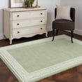 thumbnail image 4 of Sage Green Retro Greek Key Large Area Rugs for Bedroom Living Room, Soft Non Slip Carpet Bedside Rug, Geometric Greece Ancient Rustic Rectangular Floor Cover Kitchen Accent Rug 2.7'x5' for Office, 4 of 9