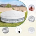 thumbnail image 2 of White 6/8/10/12/15/18FT 210D Courtyard Circular Pool Cover Furniture Cover, 2 of 6