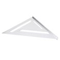 thumbnail image 1 of Carpenter Triangle Ruler, High Hardness Clear Scale Measuring Layout Tool Aluminum Alloy  for Woodworking Black,Silver White,Blue, 1 of 7