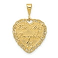 thumbnail image 1 of 14k Or Jaune Réversible Mon Coeur de Fille Pendentif Pendentif Pendentif, 1 of 8