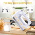 thumbnail image 5 of Electric Hand Mixer with or without Storage Case-5 Speed Turbo Boost, 5 Stainless Steel Accessories, for Cookies Cake Bread Baking, Kitchen Gift (5 Colors), 5 of 8