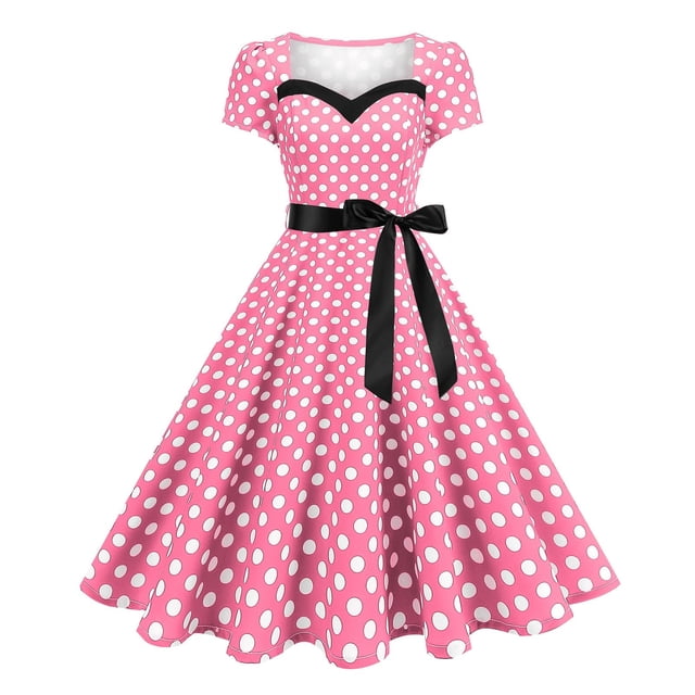 Vestidos de Fiesta de Cóctel para las Mujeres sin Mangas Cuello en V Vintage Impreso Vestido Elástico, Fiesta de Moda Y Vestido Casual