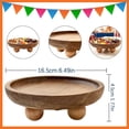 thumbnail image 6 of Wood Serving Tray Rectangle For Cake Donut Cookie Dessert Display Rustic Platter For Coffee Table Breakfast Bed Tray, 6 of 9