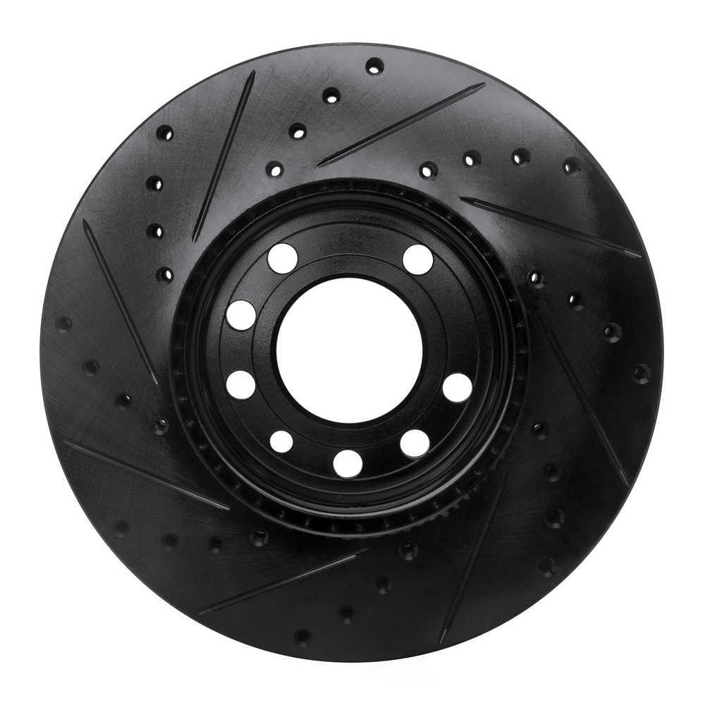 Dynamic Friction Company 633-65015R DFC Brake Rotor - Drilled And Slotted - Black
