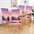 thumbnail image 2 of Yayeee 4 Pack Dining Chair Covers Stretch Parson Chairs Slipcovers Seat Protector, Pixel Floating Hearts, 2 of 6