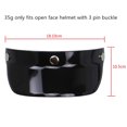 thumbnail image 2 of Graflsoa Universal 3-Snap Flip-Up Sun Visor for Motorcycle Helmets, Reinforced Polycarbonate, Lightweight 38g, Fits Open Face Helmets with 3-Pin Buckle, 2 of 7