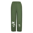 thumbnail image 4 of Lilgiuy Women Fashion Casual Printing Pocket Fold Loose Full Length Pants Lightweight Versatile Going Out Pants, 4 of 4