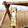 thumbnail image 4 of 2-in-1 Solar Light and Fan (Gold), Rechargeable Lantern with Phone Charger, Portable Power for Hurricane Emergency Camping Power Outage, Multi-Functional, 4 of 8