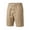 Khaki, variant on Tqyyweavej Men's Athletic Shorts Solid Color Pull-On Drawstring Shorts Straight Leg Outdoor Workout Shorts with Pockets, Khaki