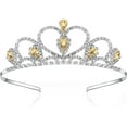 thumbnail image 1 of LAICAIW Yellow Gems Rhinestone Tiara for Little Kid Big Kid Girl Prom Birthday Prinecess Party, 1 of 7