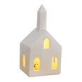 thumbnail image 3 of Pueblo navideño iluminado, decoración navideña, casas rústicas de cerámica estilo B, 3 of 9