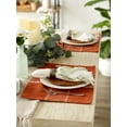 thumbnail image 3 of DII Sedona Check Placemat Set 6 Piece, Rust, 13x19", 3 of 4