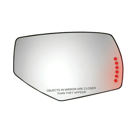 40283 - Fit System Passenger Side Heated Mirror Glass w/ backing plate, Chevy Silverado/ GMC Sierra 1500 14-18, Silverado 2500, 3500, Sierra 2500, 3500 15-18 (w/ LED Arrow signal, Blind Spot)