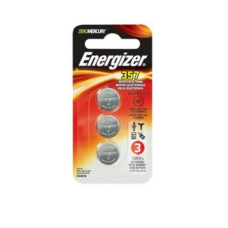 Energizer Electronics - Energizer Silver Oxide Watch/Electronic Battery 357, 3-Count (Pack of 3)