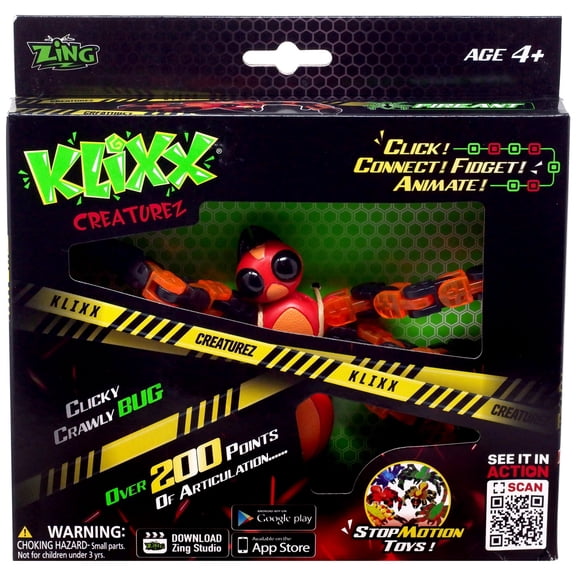 Klixx Creaturez Fire Ant Figure (Red & Black)