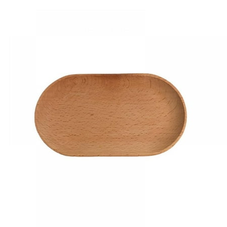 

Mini Serving Tray Oval Wood Natural Dessert Tray Without Paint Small Wooden Cheese Plate Tableware Decorative Tray
