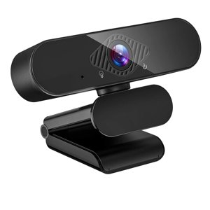 1080P Webcam informatique avec couverture de confidentialité Webcam haute définition et grand angle pour la vidéo en direct