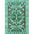 thumbnail image 1 of Ahgly Company Indoor Rectangle Persian Turquoise Blue Traditional Area Rugs, 3' x 5', 1 of 4