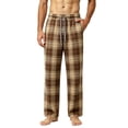 thumbnail image 3 of Xcmzpl Mens Buffalo Plaid Pajama Pants Soft Comfy Lounge PJs with Two Pockets Elastic Waist Lightweight Sleep Pants S-XXXL, 3 of 7