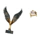 thumbnail image 5 of Estatua de la casa,Estatua de ala hecha a mano,artesanía de resina para cafetería,Escultura de alas extendidas,adorno artesanal,sofá de casa de muñecas,Muebles de casa de muñecas,modelo de, 5 of 8