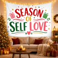 thumbnail image 3 of Typographic Layout Pale With Upper Half Word Season, Mystical Fantasy for Space Lovers, Galaxy Room Decor, Valentine's Day Gift, Tapestry Wall Hanging for Bedroom and Dorm, 3 of 7